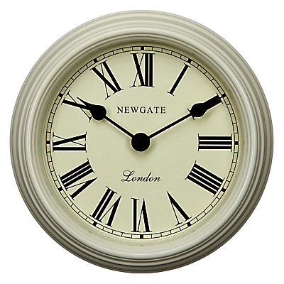 Newgate Petite Gallery Clock, Dia.20cm, White